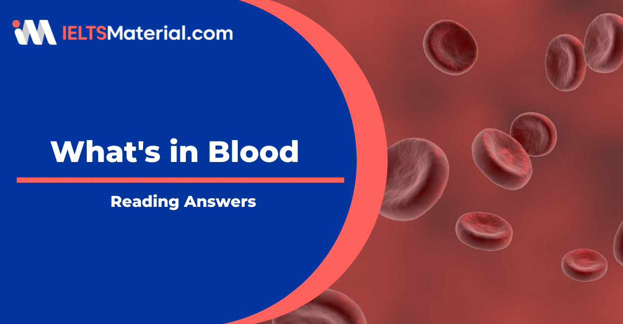 What’s in Blood Reading Answers