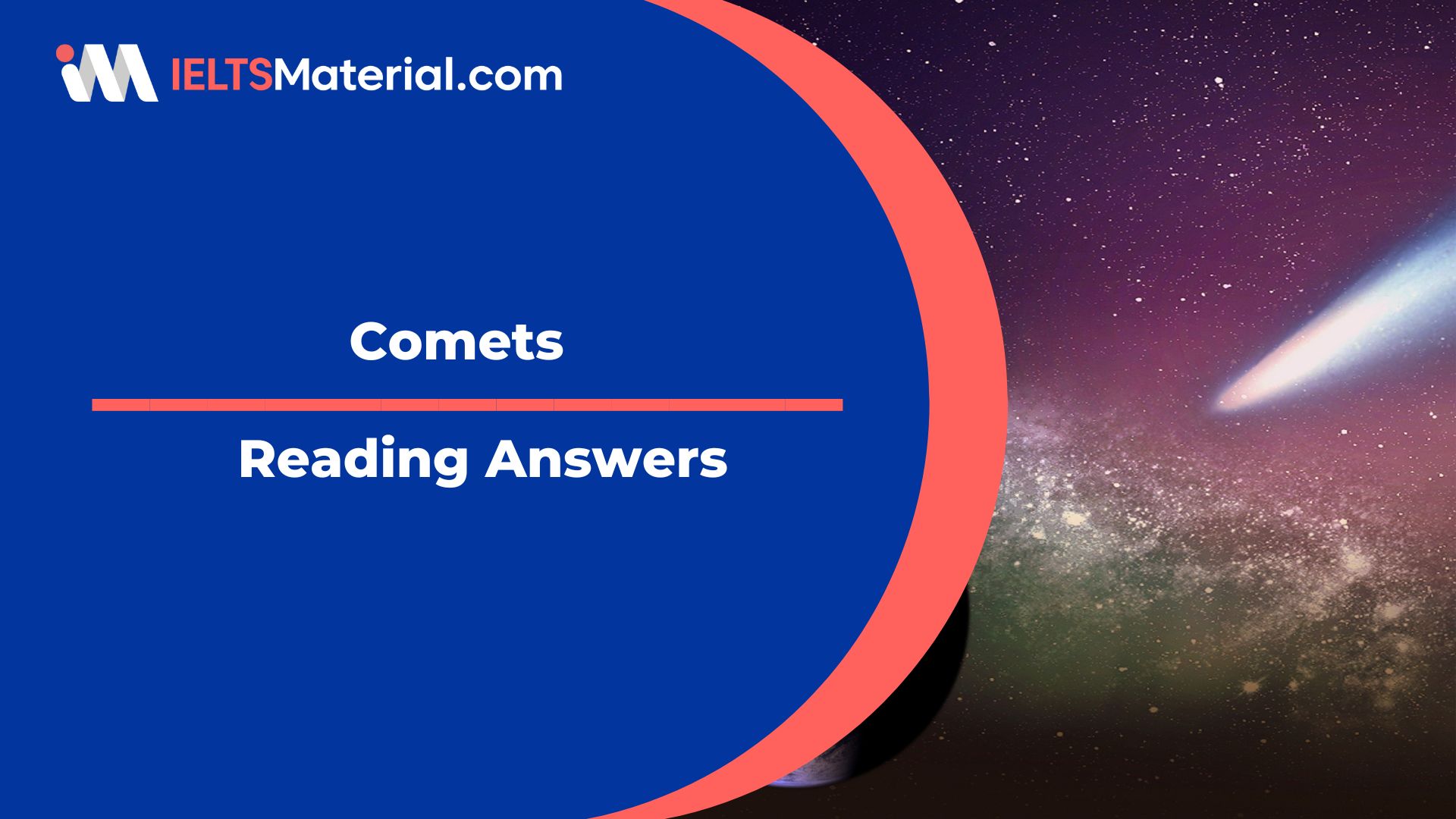 Comets Reading Answers – IELTS 2023