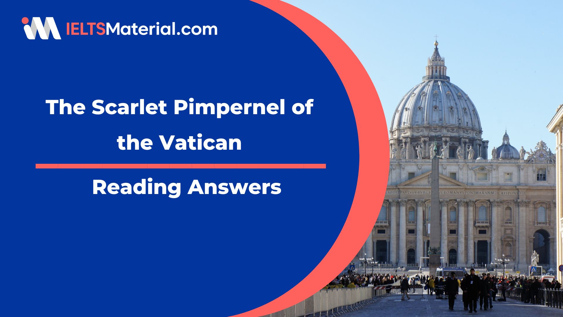The Scarlet Pimpernel of the Vatican Reading Answers