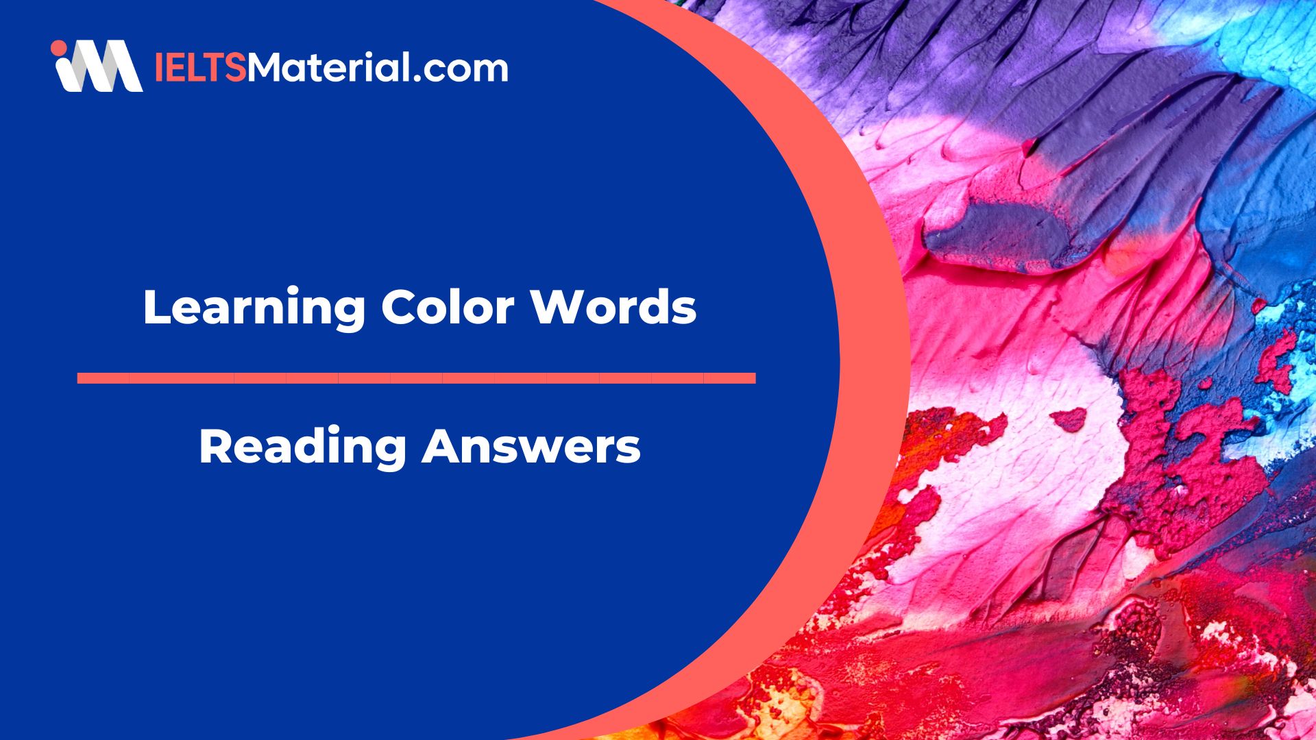 Learning Color Words Reading Answers