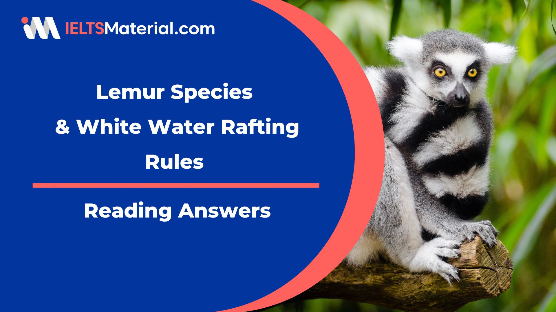 Lemur Species & White Water Rafting Rules Reading Answers