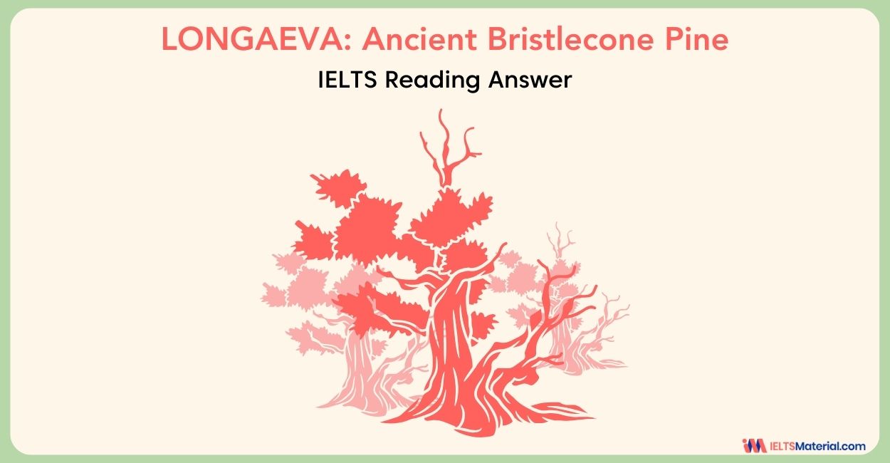 LONGAEVA: Ancient Bristlecone Pine- IELTS Reading Answers