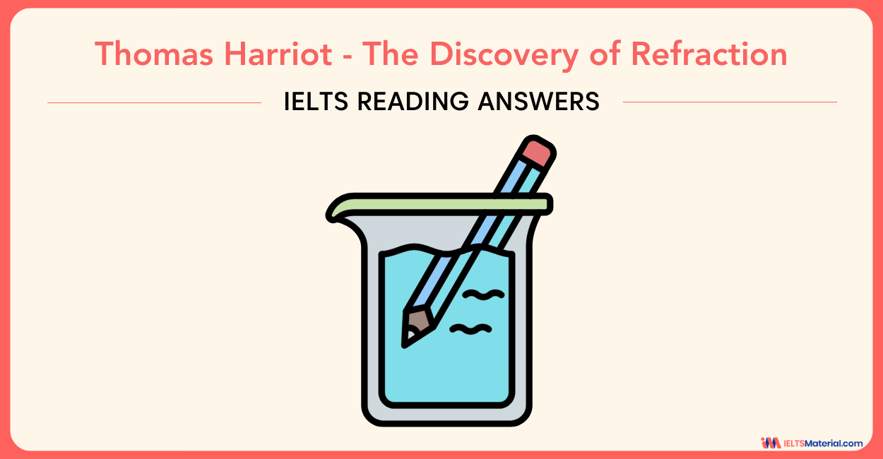 Thomas Harriot – The Discovery of Refraction IELTS Reading
