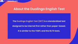 About Duolingo English test
