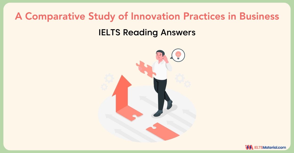 A Comparative study of Innovation Practices in Business- IELTS Reading Answers
