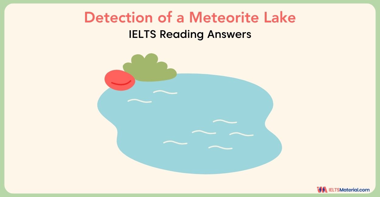 Detection of a Meteorite Lake Reading Answers