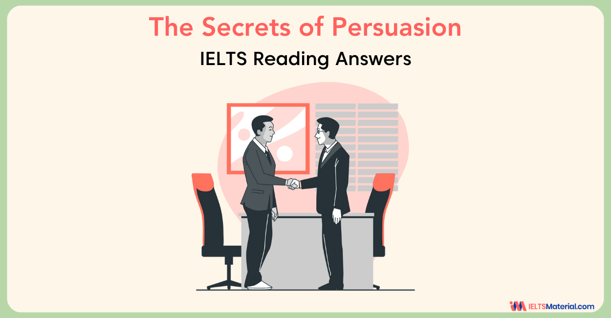 The Secrets of Persuasion Reading Answers