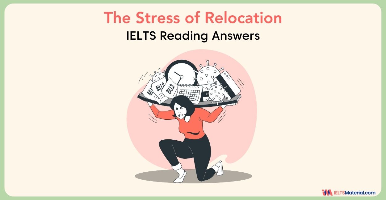 The Stress of Relocation Reading Answers