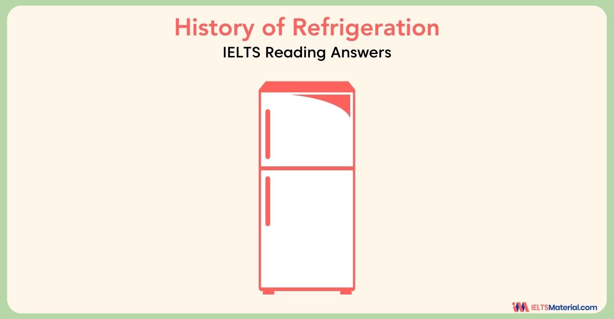 History of Refrigeration Reading Answers
