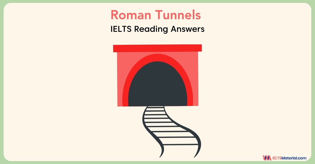 Roman Tunnels IELTS Reading Answers