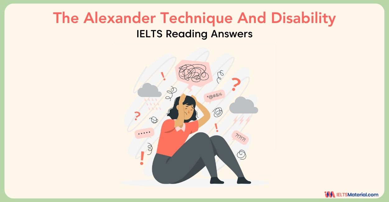 The Alexander Technique And Disability Reading Answers