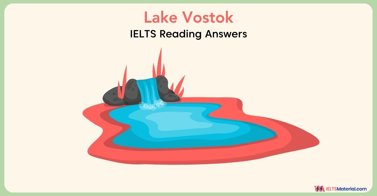 Lake Vostok Reading Answers