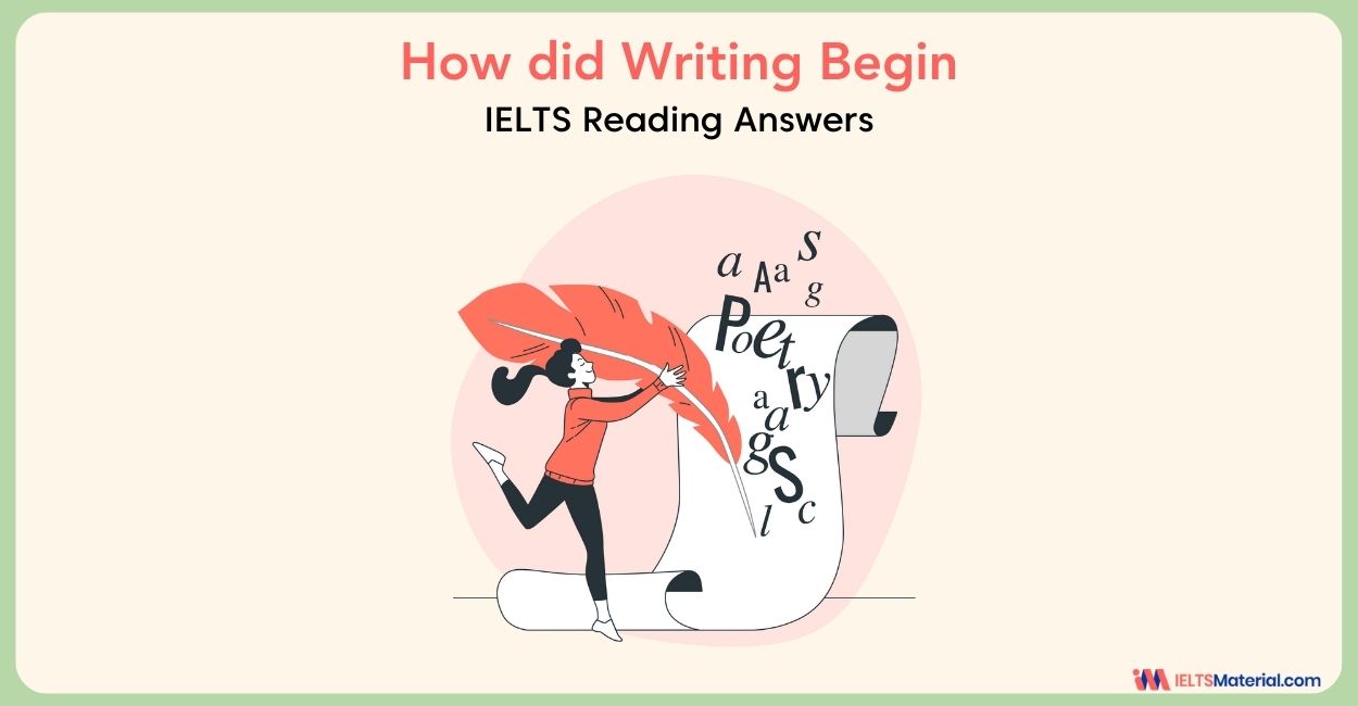 How did Writing Begin Reading Answers