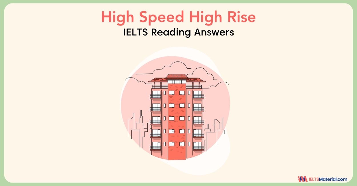 High Speed High Rise Reading Answers
