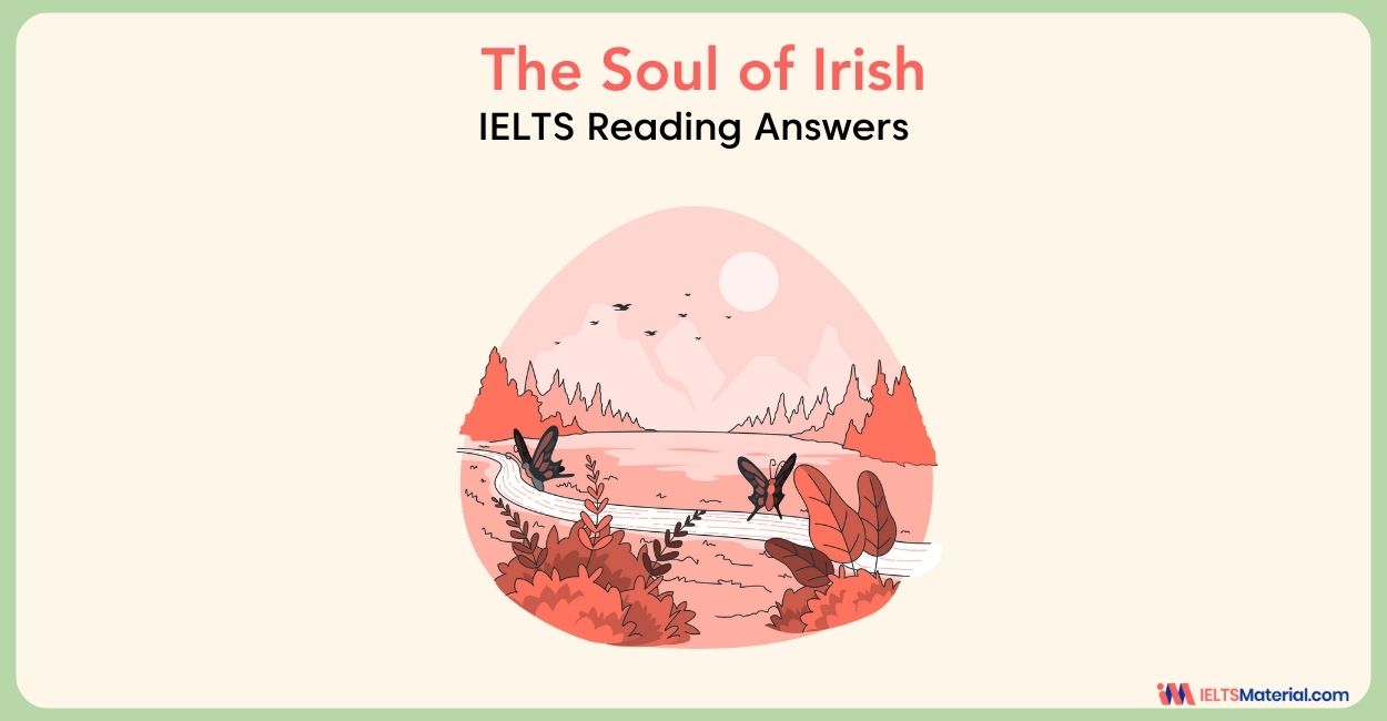 The Soul of Irish- IELTS Reading Answers