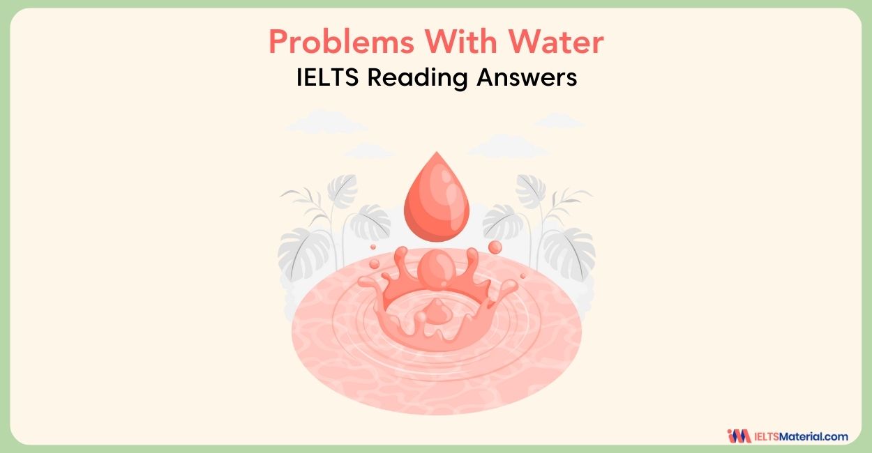 Problems With Water Reading Answers