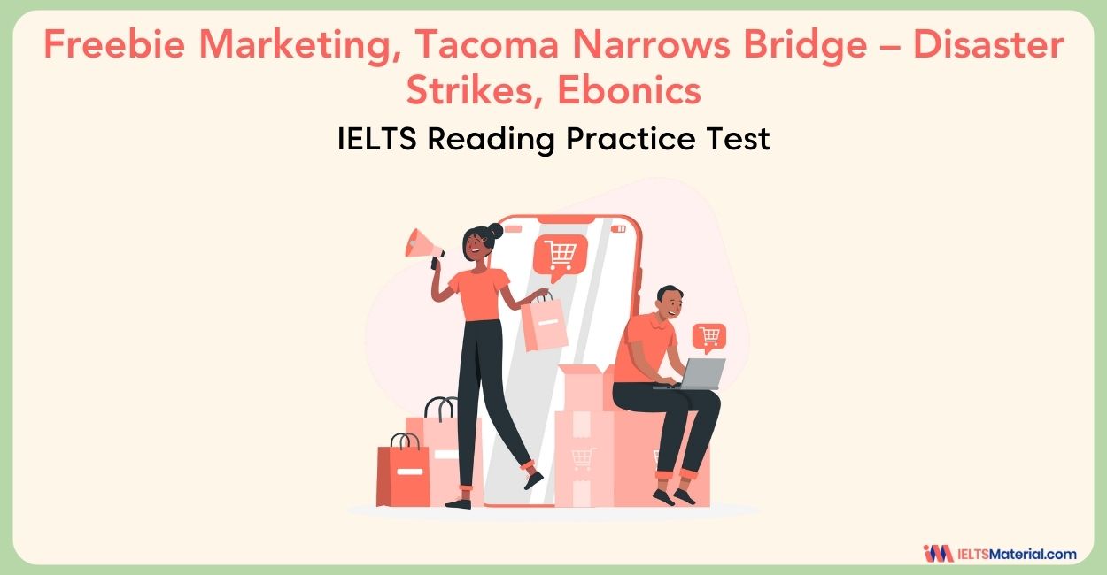 Freebie Marketing, Tacoma Narrows Bridge – Disaster Strikes, Ebonics Reading Answers