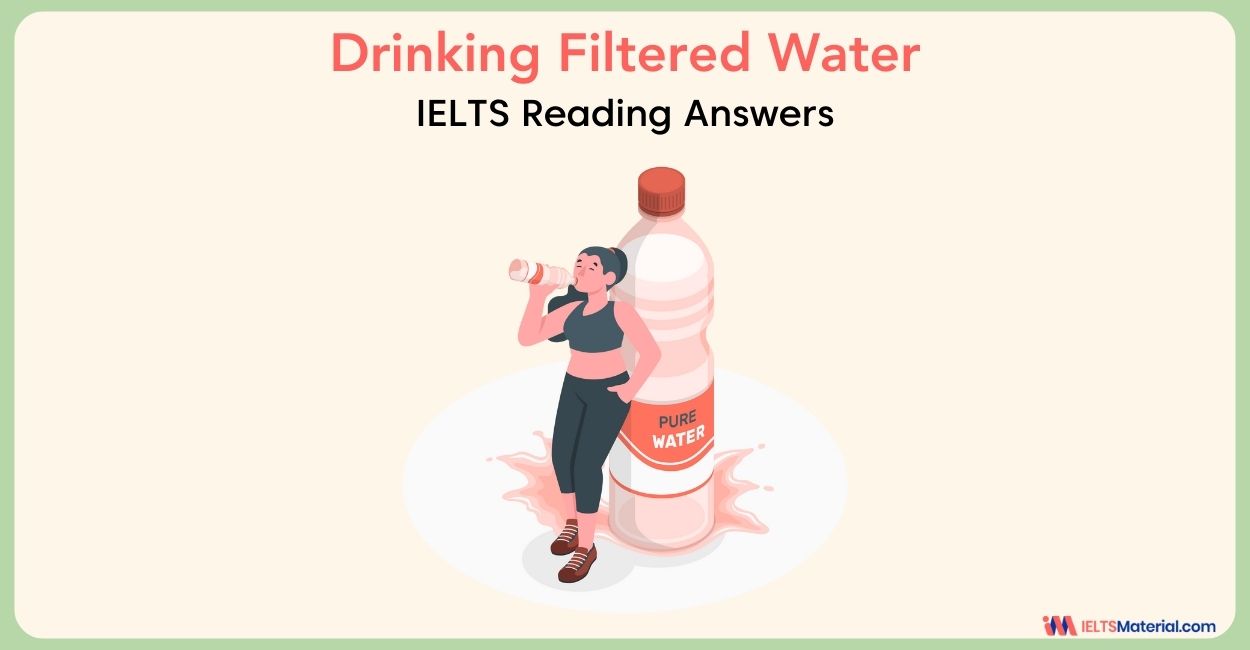 Drinking Filtered Water Reading Answers