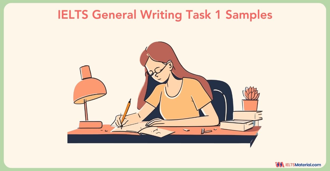 IELTS General Writing Task 1 Samples