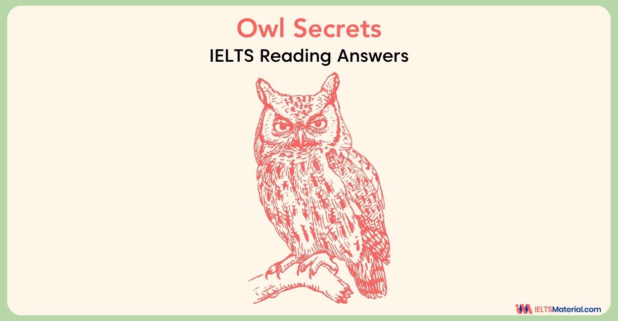 Owl Secrets Reading Answers