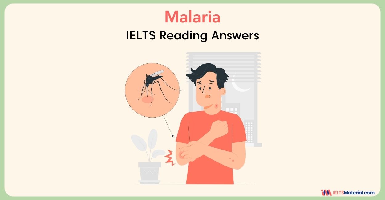 Malaria Reading Answers