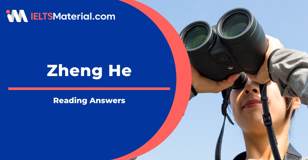 Zheng He IELTS Reading Answers