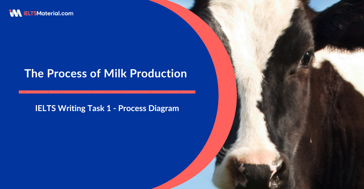 The Process of Milk Production – IELTS Writing Task 1