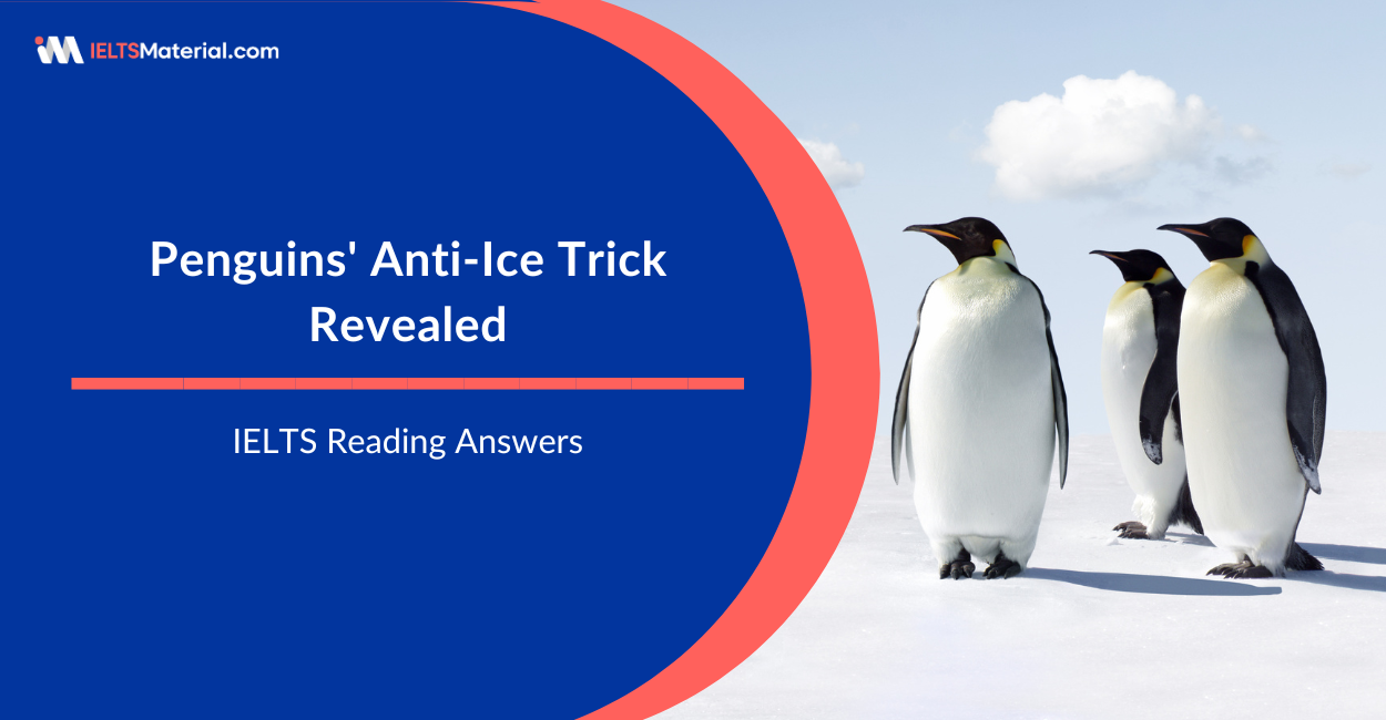 Penguins’ Anti-Ice Trick Revealed – IELTS Reading Answers