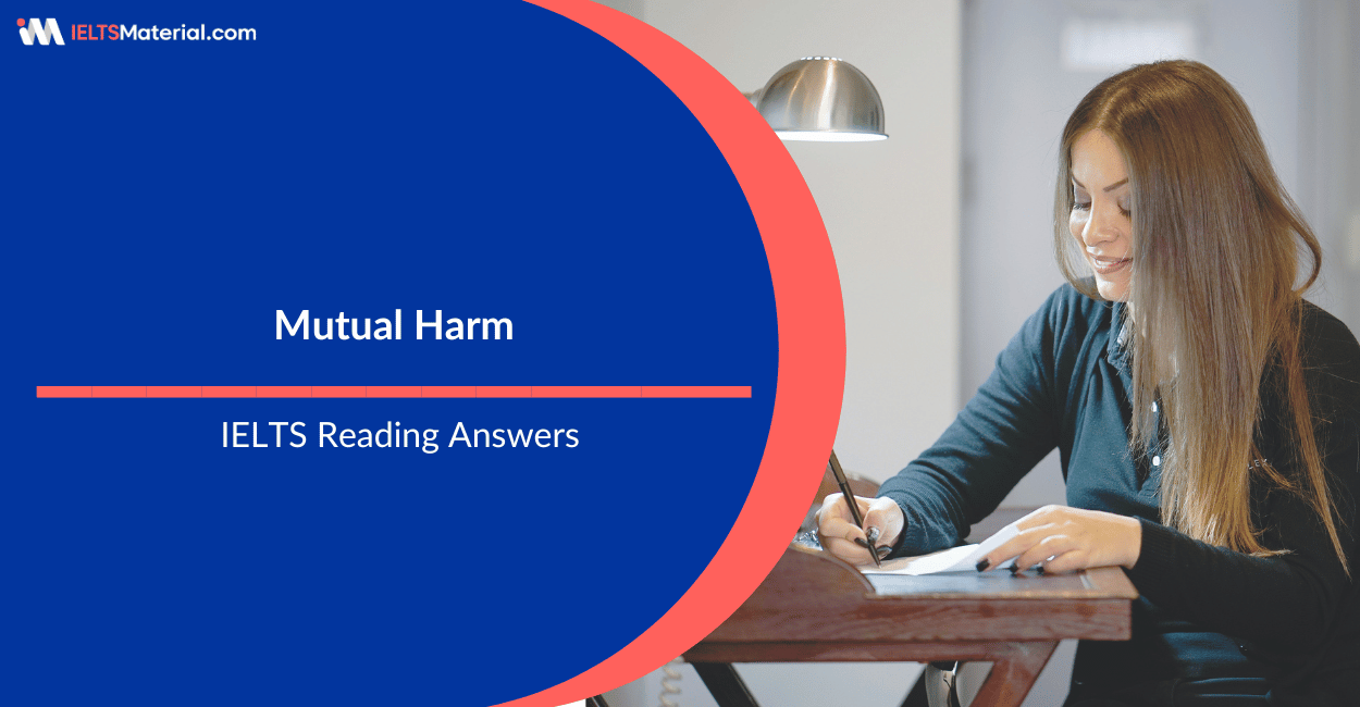 Mutual Harm Reading Answers for IELTS