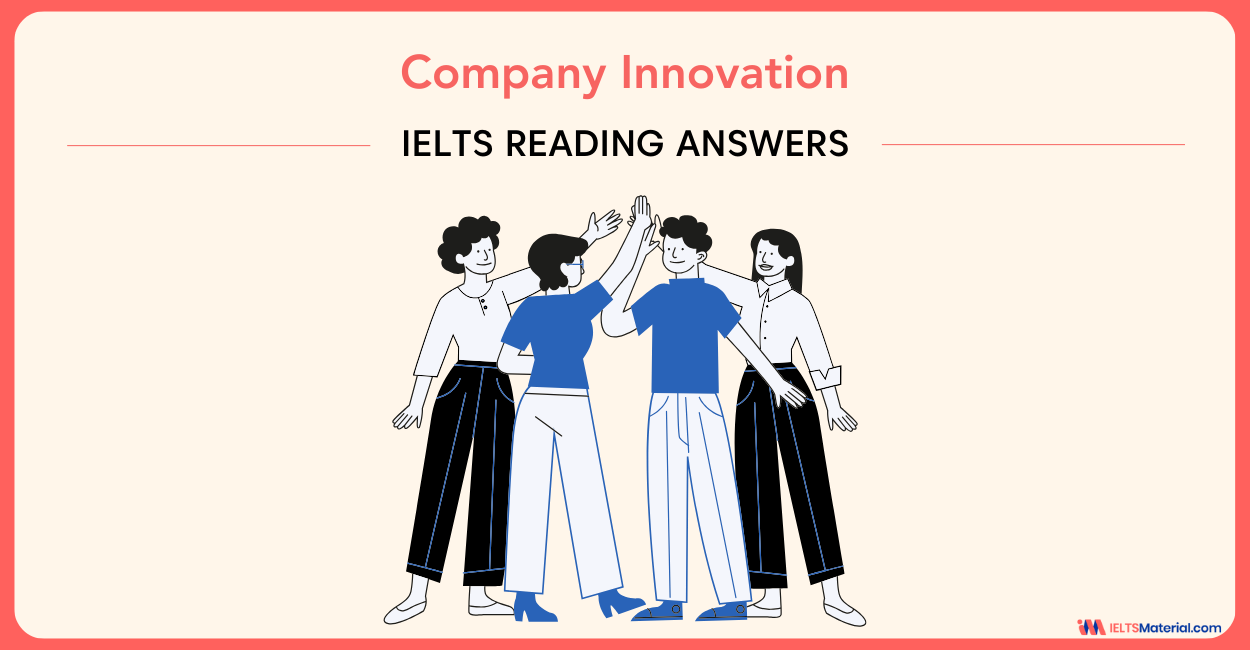 Company Innovation – IELTS Reading Answers