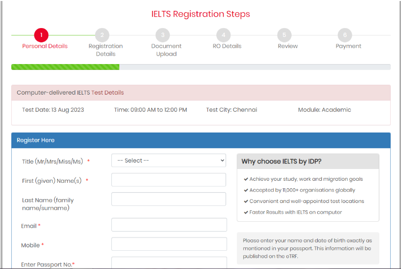 ielts online registration 