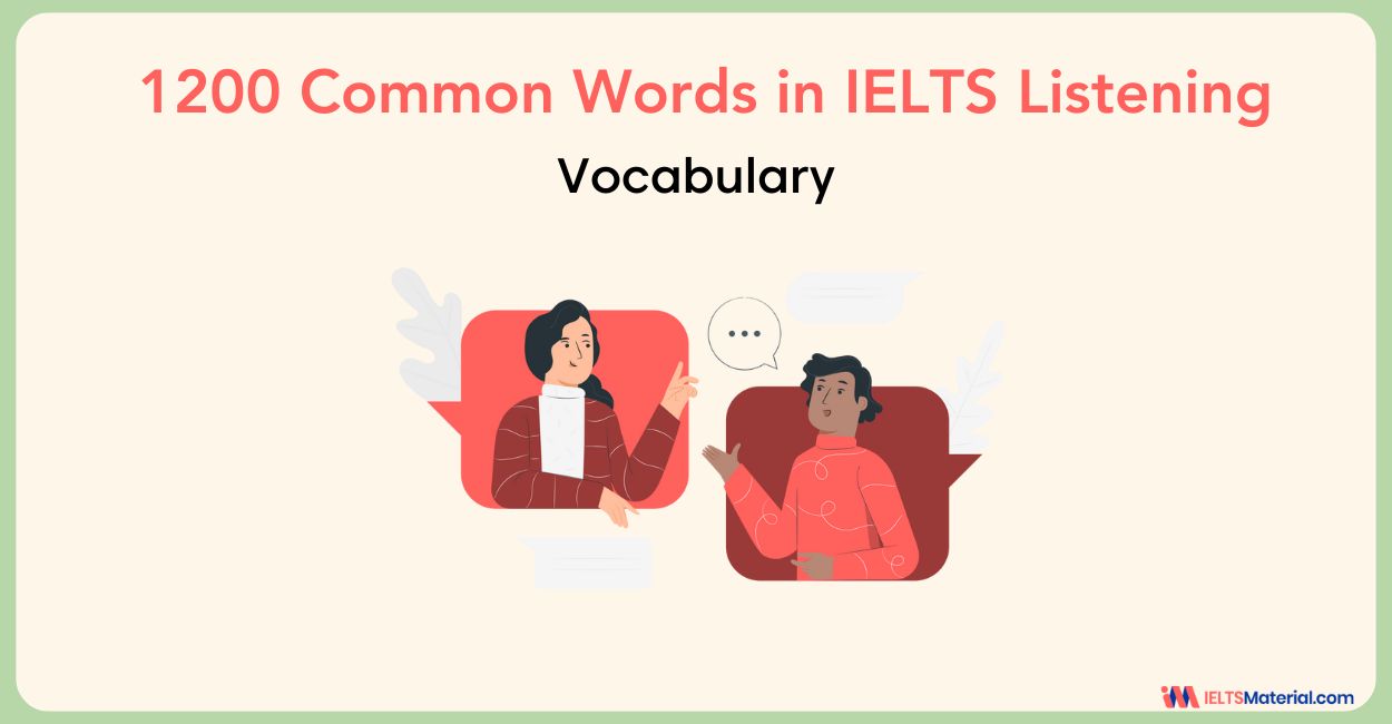1200 Common Words in IELTS Listening