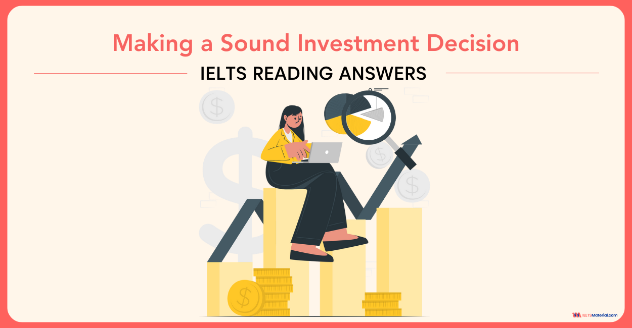 Making a Sound Investment Decision – IELTS Reading Answers