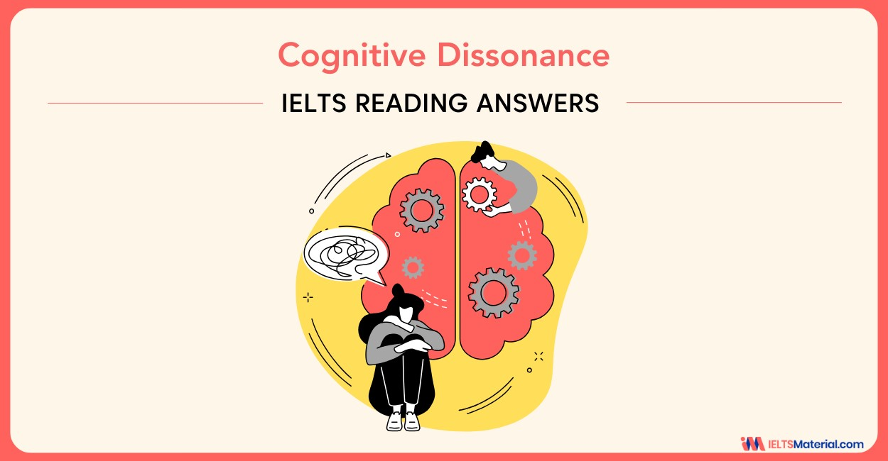 Cognitive Dissonance – IELTS Reading Answers