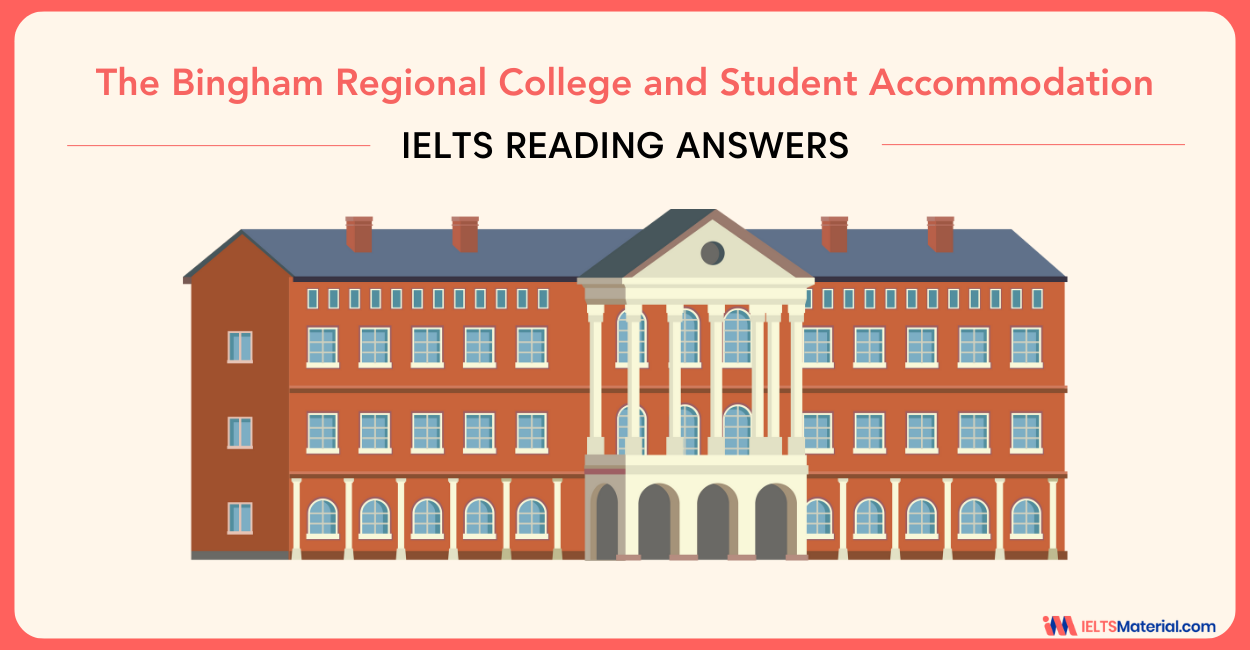 The Bingham Regional College and Student Accommodation – IELTS Reading