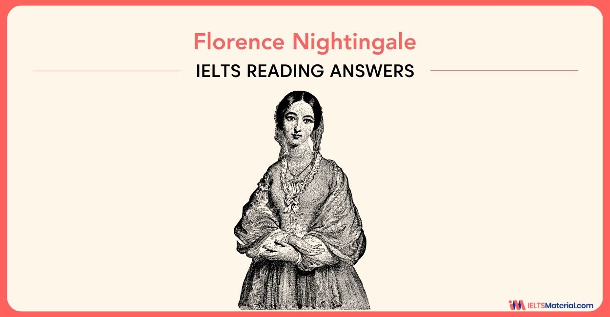 Florence Nightingale – IELTS Reading Answers