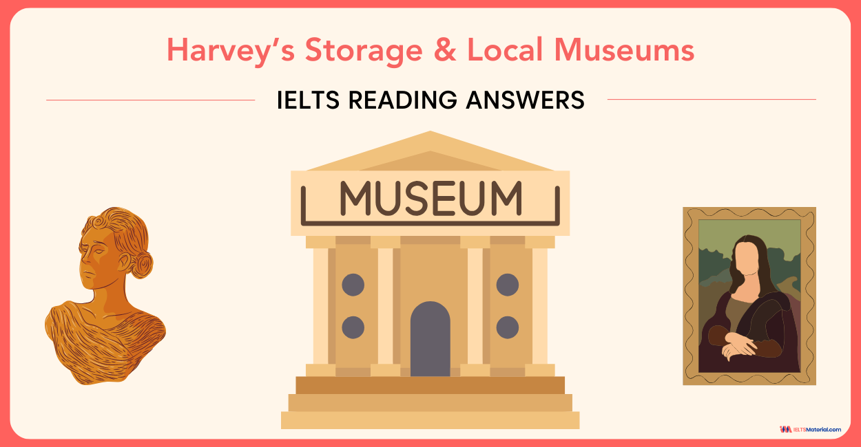 Harvey’s Storage & Local Museums – IELTS Reading Answers