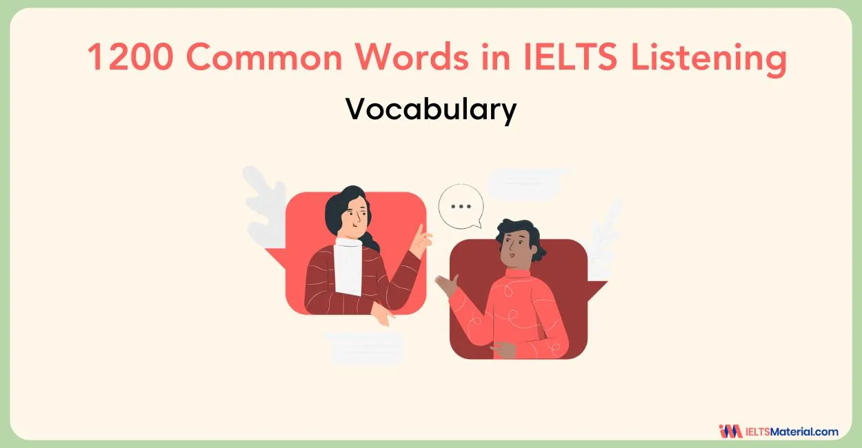1200 Common Words in IELTS Listening