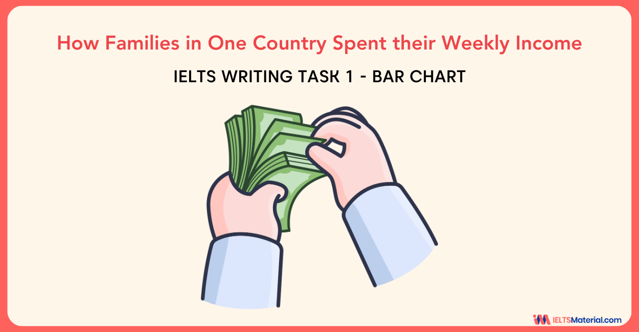 How Families in One Country Spent their Weekly Income – IELTS Writing Task 1