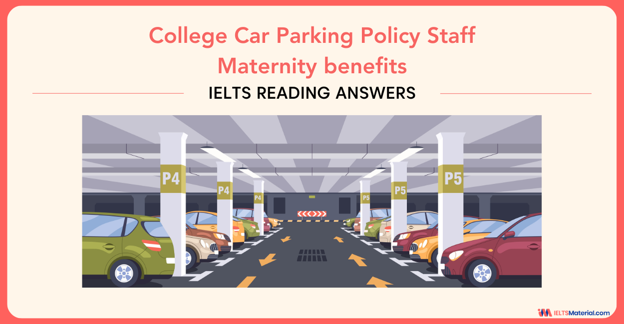 College Car Parking Policy Staff, Maternity Benefits – IELTS Reading